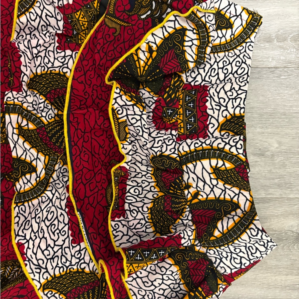 African Patterned Ruffle Skirt - image 5